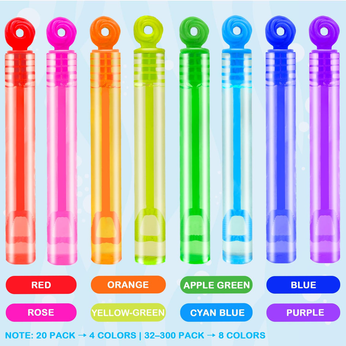 Halloween Bubbles Party Favors Supplies for Kids,20-300 Pack Mini Bubble Wand Toy for Toddler, Small Goodie Bag Stuffers Filler Treats Non Candy, Pinata Birthday Classroom Camping Gifts for Boys Girls