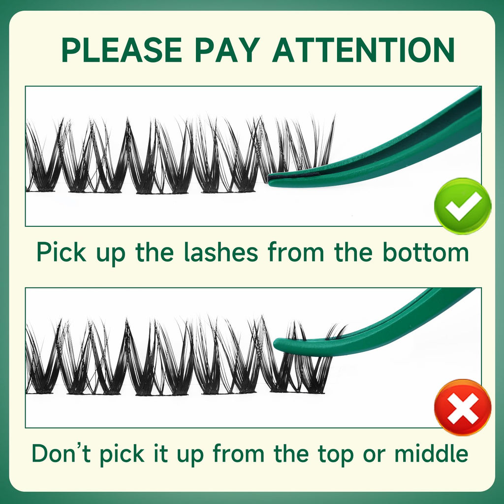 KEYYOU Flora Lash Clusters D Curl Wispy Flaunt Eyelash Extensions F01