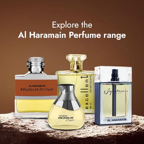 Al Haramain Amber Oud Arabic Long Lasting Perfume for Women & Men, 2 oz | Long Lasting Cologne for Men & Women with Bergamot, Green Notes, Melon, Pineapple & Vanilla, Sweet Gift for Adults