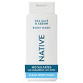 Native Clean Body Wash for Women & Men, Sea Salt & Cedar Scent, 18 fl oz | Gentle & pH Balanced for Sensitive Skin | 24HR Freshness | Free of Sulfates, Parabens, Phthalates | Vegan & Cruelty-Free