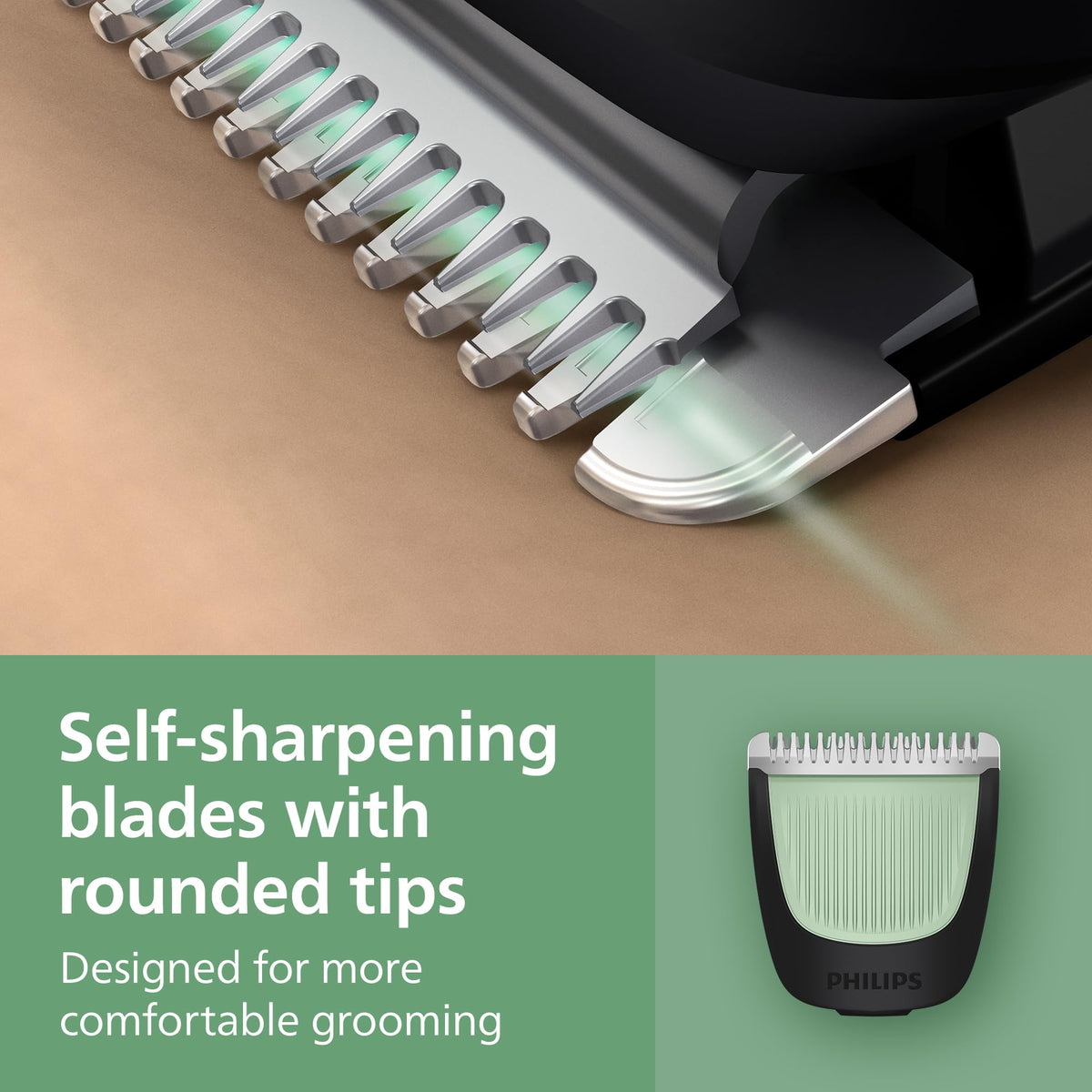 Philips Norelco All-in-One 3000 13-in-1 Trimmer, Face & Hair, Comfort Tips | Men's Complete Grooming Kit, Comfort Blades, 9 Length Settings, Beard & Hair Styling, Nose & Ear Trimmer, 60-Minute Runtime
