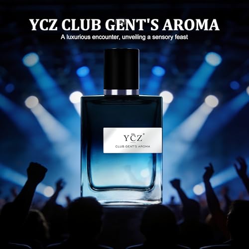 Ycz Club Gentleman's Aroma Eau de Parfum for Men, 1.7 Fl Oz | Long-Lasting Aromatic Fougere Scent with Bergamot, Ginger, and Cedarwood Notes for Parties, Date Night, and Gifts.