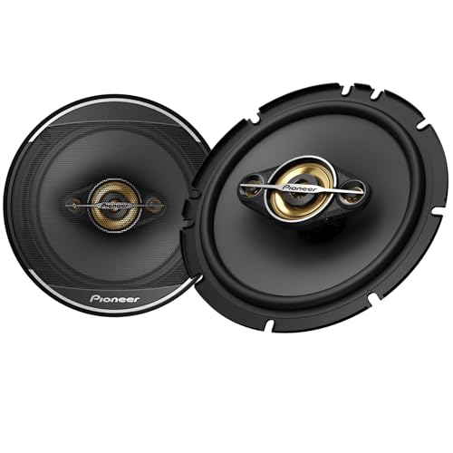 Pioneer A-Series Plus TS-A1681F 6.5" 4-Way Coaxial Car Speakers 350W Max | Ideal Factory Upgrade, Balanced Sound + Smooth Treble, Enhanced Bass, Installation Adaptors Included