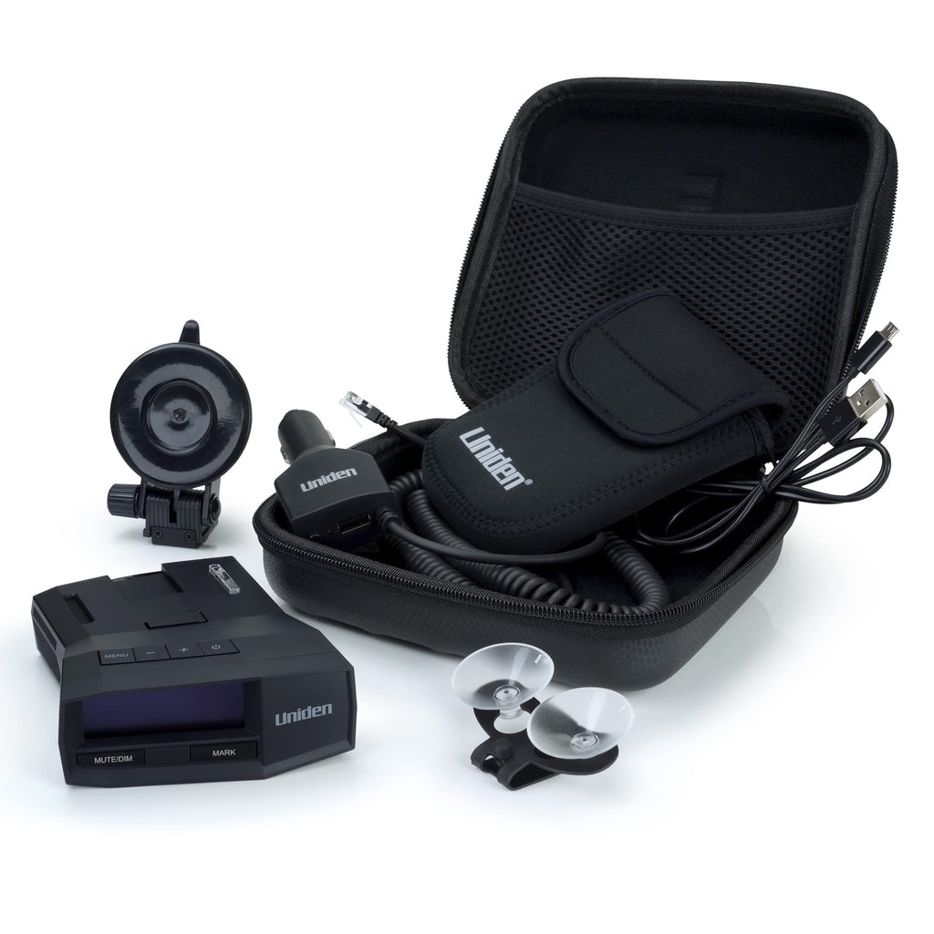 Uniden R8W (new Model) Extreme Long Range Laser/Radar Detector, 360° Awareness, Directional Arrows, Wi-Fi, Bluetooth, GPS, Real-Time Voice Alerts, Red Light & Speed Camera Alerts, R/TACH App