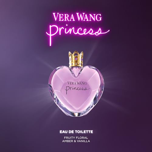 Vera Wang Princess Eau de Toilette Spray, Women's Fragrance, 3.4 fl oz | Notes of Apple, Quava, and Vanilla, Long Lasting, Everyday Fragrance, Travel Size