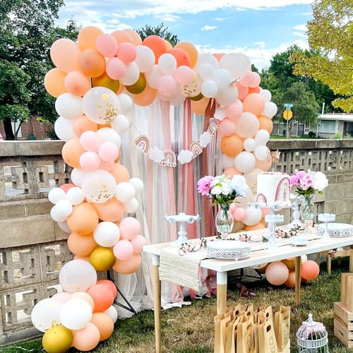 KICNIC Balloon Arch Strip Kit, 32.8 ft Tape Strips, 200 Glue Point Dots | Balloon Tape Strips and Glue Point Dot Stickers for Garland, Party, Wedding, Birthday, Baby Shower, Graduation Decorations