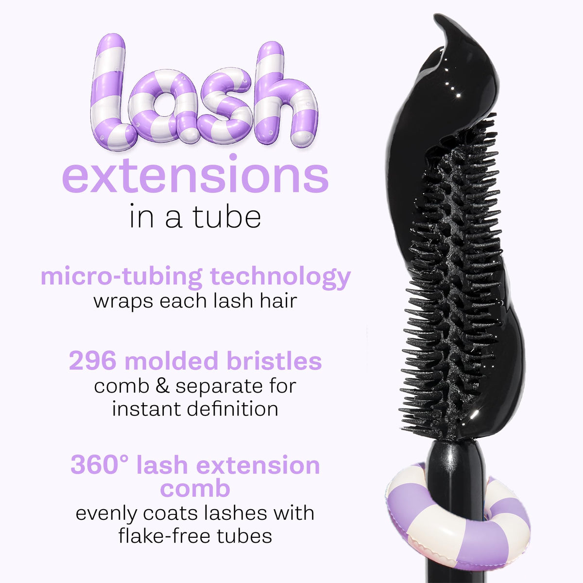 tarte tartelette tubing mascara – Lash Extensions in a Tube, Easy-to-Remove Eye Makeup, Clinically Proven to Volumize & Curl, 24Hr Smudge-Proof Longwear, vegan & cruelty-free