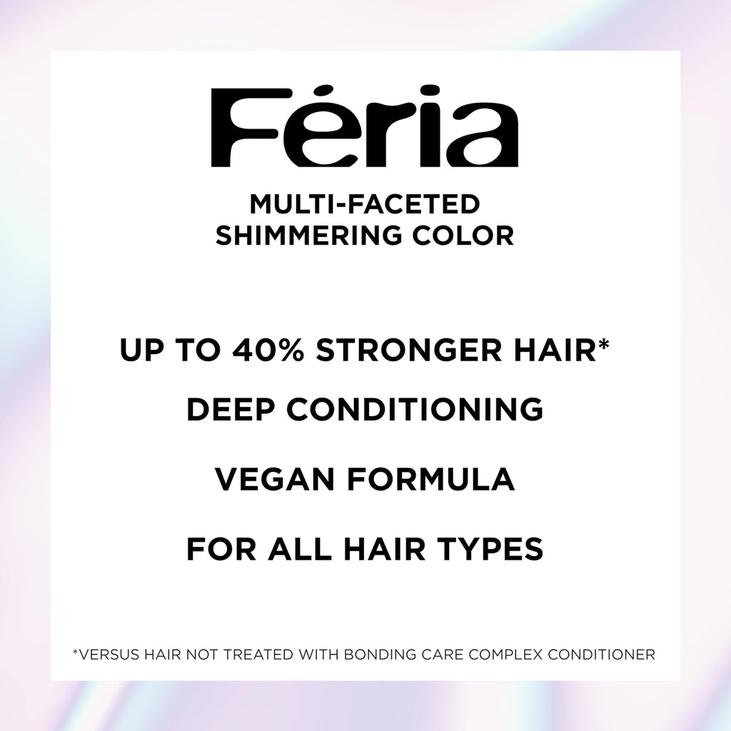 L'Oreal Paris Feria Multi-Faceted Shimmering Permanent Hair Color, B61 Downtown Brown (Hi-Lift Cool Brown), 1 Hair Dye Kit