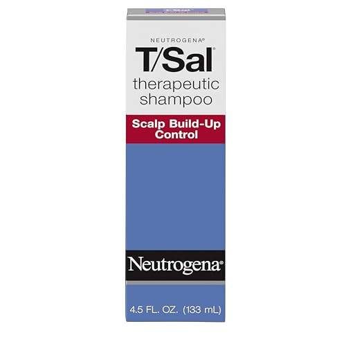 Neutrogena T/Sal Shampoo, Therapeutic Dandruff Control, 4.5 Fl. Oz | Scalp Build-up Shampoo, 3% Salicylic Acid, Scalp Psoriasis Treatment, Seborrheic Dermatitis Shampoo, Fragrance Free