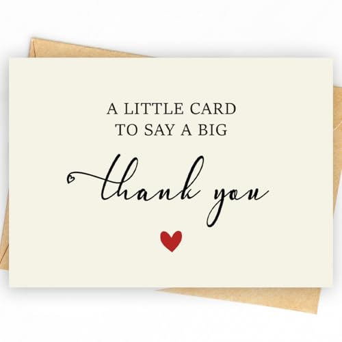 52 Pack 210GSM | Thank You Cards | Thank You Cards & Notes with Envelopes | Pefect for Baby Shower, Wedding, Teacher, Graduation, Business, Holiday, and Christmas | Teacher Appreciation Gifts