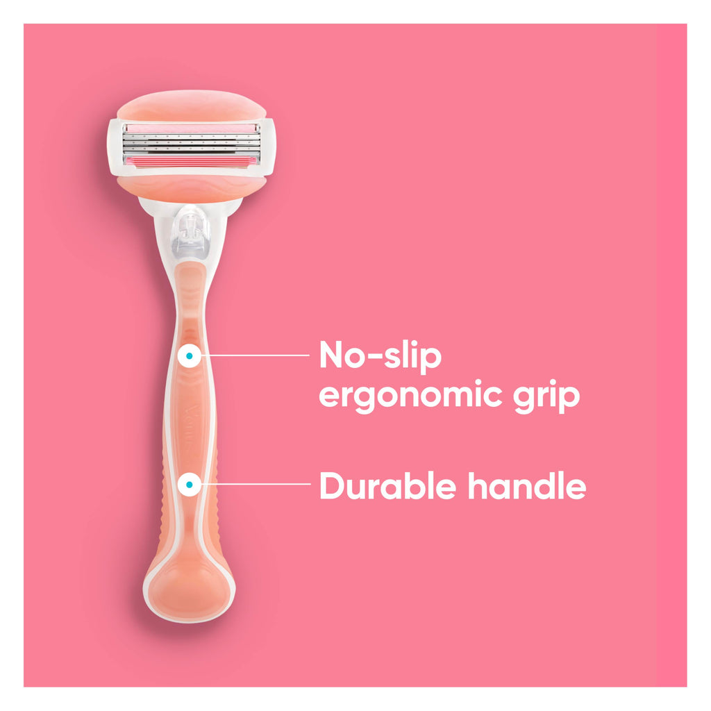 Gillette Venus ComfortGlide White Tea Women's Razor 1 Handle + 4 Blade Refills
