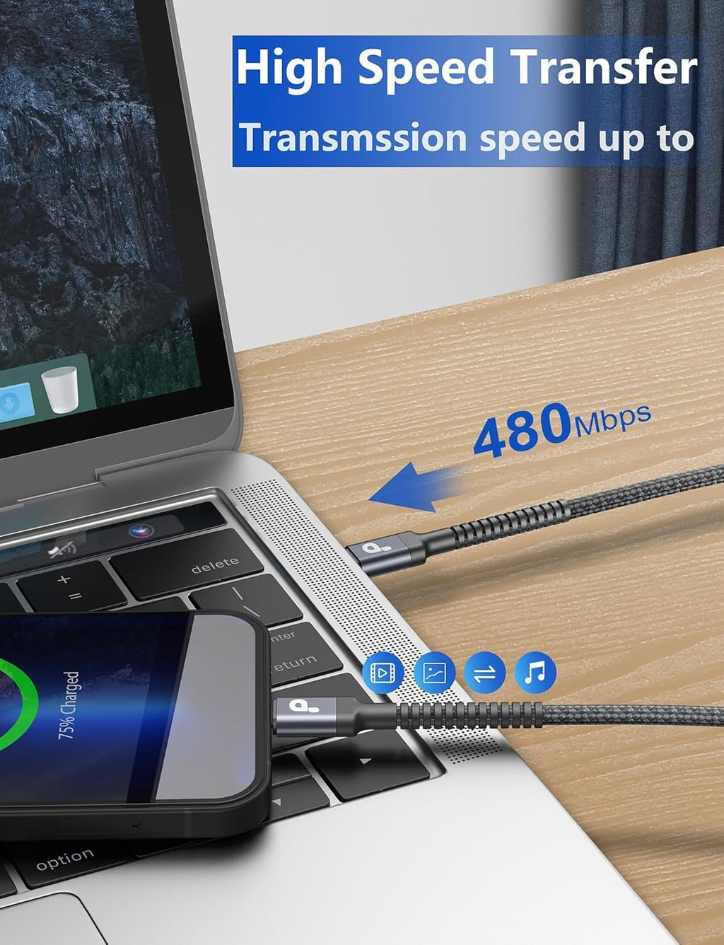 USB to USB C Cable 3A Fast Charging, USB A to USB C Cord [2 Pack, 6FT] | Upgraded Extra Durable Braided USBC Cable Compatible with iPhone 18 17 16 15 Pro Max, Samsung Galaxy S26 S10 and More-Grey