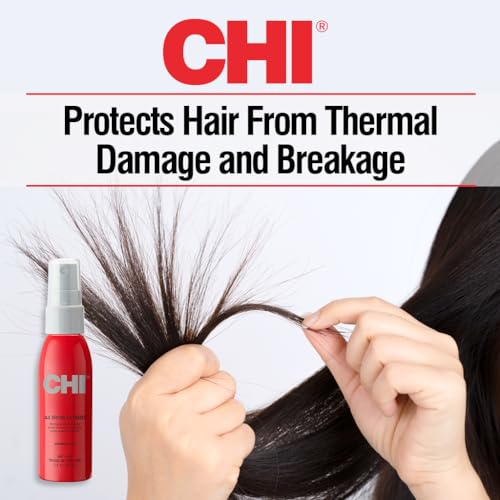 CHI 44 Iron Guard Thermal Protection Spray for Hair, 2 Oz | Heat Damage Shield with Ceramic Minerals, Lightweight Styling Spray, Frizz Control & Shine Enhancer