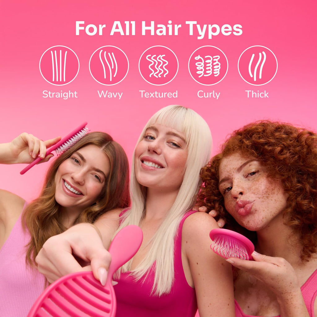 Wet Brush Original Detangler Hair Brush, Black Frost, For All Hair Textures | Ultra-Soft IntelliFlex Bristles Detangle Wet, Dry & Damaged Hair with Less Breakage, Pain-Free Detangling Brush