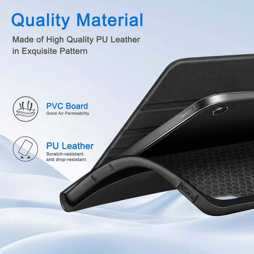 CoBak Case for Samsung Galaxy Tab A11+ Plus 11" 2025,Black | Multi-Viewing Angles, All New PU Leather Folio Stand Cover with Auto Sleep Wake Feature for Samsung Galaxy Tab A11+ Tablet