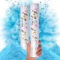 PrimePure Gender Reveal Confetti Cannon, Biodegradable Blue Powder, 2 Pack | Biodegradable Powder Cannon Smoke Bombs, Ideal for Outdoor or Indoor Baby Boy Gender Reveal Party & It's a Boy Baby Shower