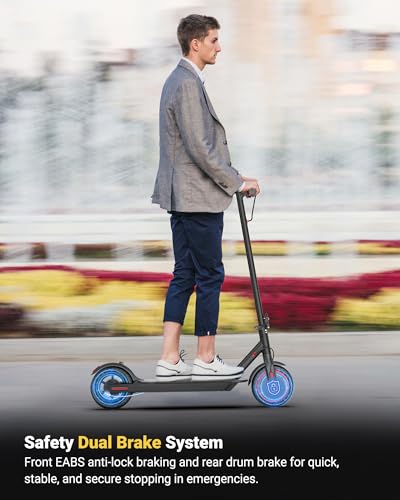 Maxshot Electric Scooter, 8.5" /10" /14" Tire, 16/19/22 Mph Top Speed, 12/16/21/27/28/49/50 Miles Long Range, Folding Escooter for Adults and Kids with Seat Bag, Dual Braking, Dual Suspension, App