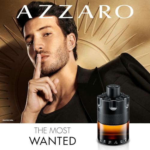 Azzaro The Most Wanted Parfum - Spicy Woody Cologne for Men | Fragrance with Ginger, Woody Notes & Bourbon Vanilla - Long Lasting - Enhancing Mens Scent Perfect for Fall and Winter