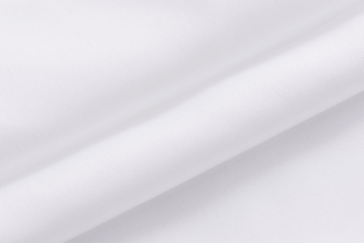 N&Y HOME Fabric Shower Curtain Liner with Magnets Standard Size, White | Hotel Quality, 12 Button Holes, Machine Washable, Water Repellent Cloth Shower Curtain with Magnets for Bathroom