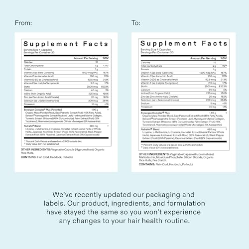 Nutrafol Women's Balance Hair Growth Supplements, Age 45+, 1-Month Pouch