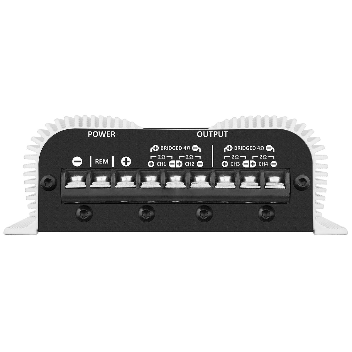 Taramps TS 400x4 400 watts RMS 4 Channels Full Range Car Audio Amplifier, 2 Bridged Channels, RCA Input Class D, Output Power, Multichannel Amplifier System, Small - TS400X4