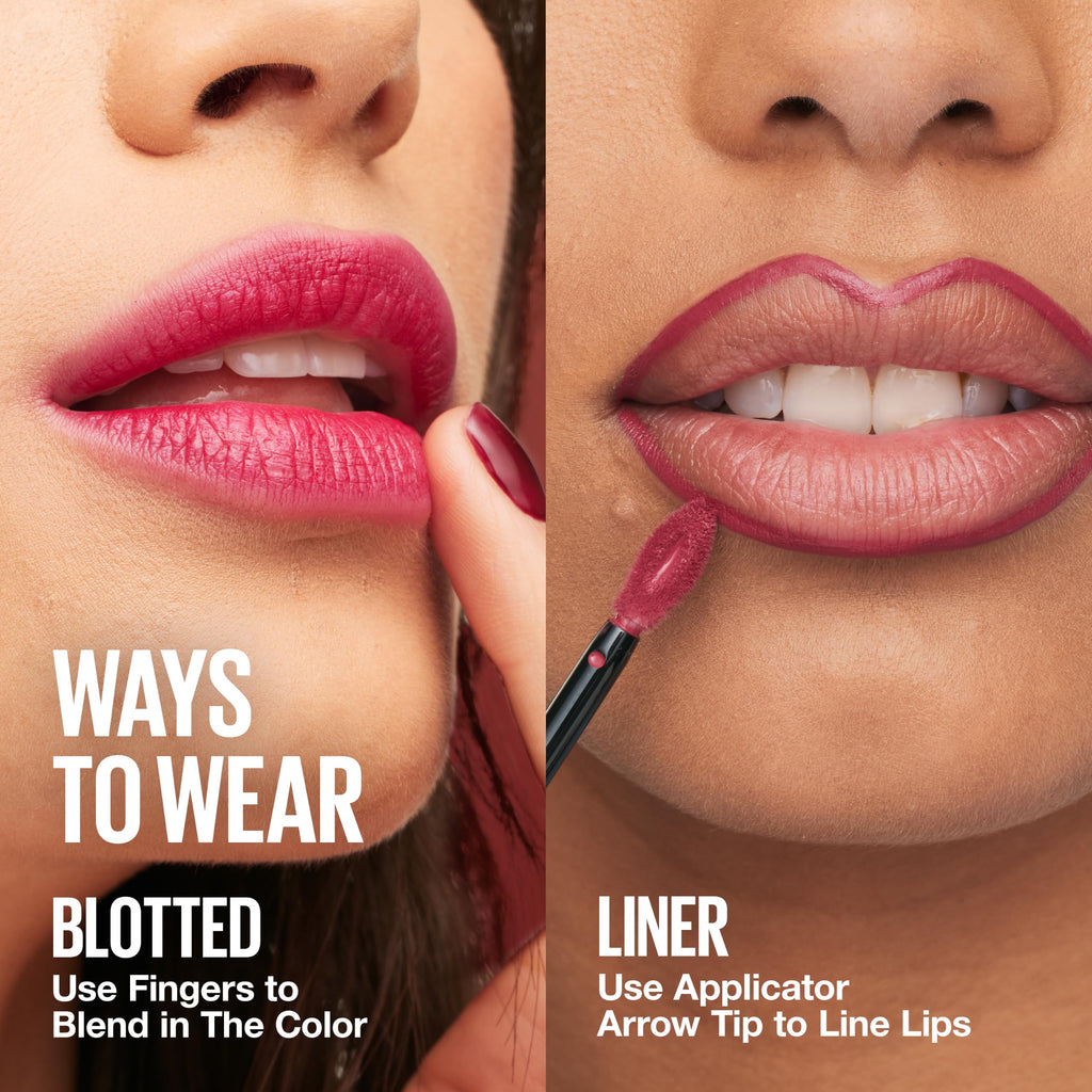 Maybelline Super Stay Matte Ink Liquid Lipstick Makeup, Exhilarator | Ruby Red Lipstick, Long-Lasting, Non-Transferring, High Impact Lip Color, Up to 16HR Wear