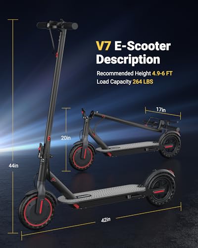 Maxshot Electric Scooter, 8.5" /10" /14" Tire, 16/19/22 Mph Top Speed, 12/16/21/27/28/49/50 Miles Long Range, Folding Escooter for Adults and Kids with Seat Bag, Dual Braking, Dual Suspension, App