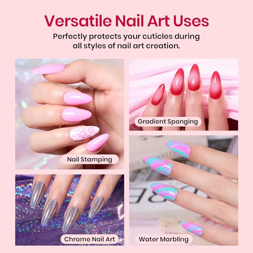 Beetles Liquid Latex for Nails 15 ml Peel-Off Nail Polish Cuticle Guard | Plastic Care Stick Nails Design Air-Dry Barrier for Protector Fingers