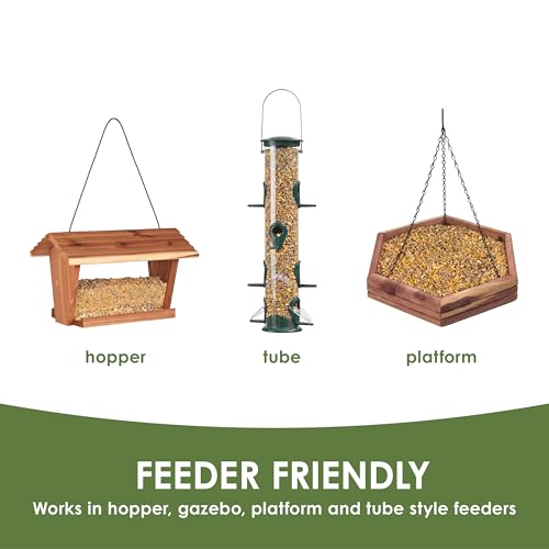 Kaytee Ultimate No Mess Wild Bird Seed, 9.75 Pounds | No Hulls, Less Mess Bird Seed Blend, 100% Edible Bird Seed Blend, Less Waste Around Feeders, Cleaner Backyard Feeding