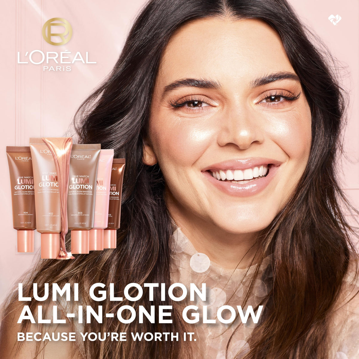 L'Oreal Paris Makeup True Match Lumi Glotion, 903 Medium, 1.35 fl oz | Natural Glow Enhancer, Illuminator Highlighter, Bronzing Drops For a Sun-Kissed Glow For Face and Body