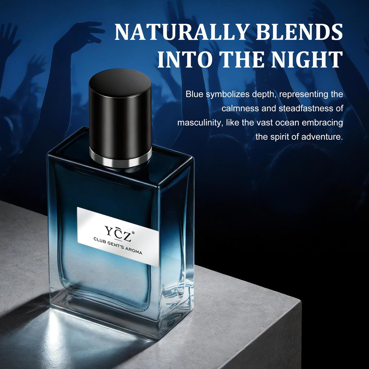 Ycz Club Gentleman's Aroma Eau de Parfum for Men, 1.7 Fl Oz | Long-Lasting Aromatic Fougere Scent with Bergamot, Ginger, and Cedarwood Notes for Parties, Date Night, and Gifts.