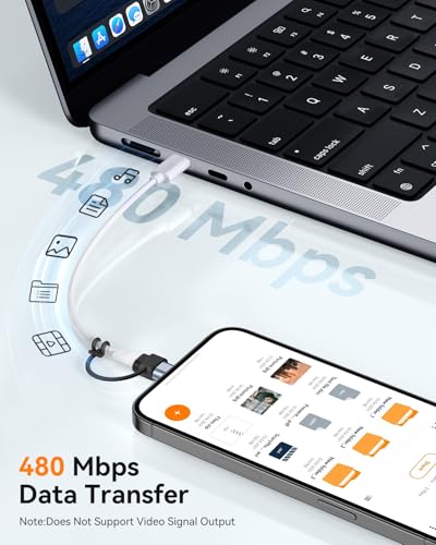 Temdan Not for Audio/OTG [4 Pack Lightning to USB C Adapter]