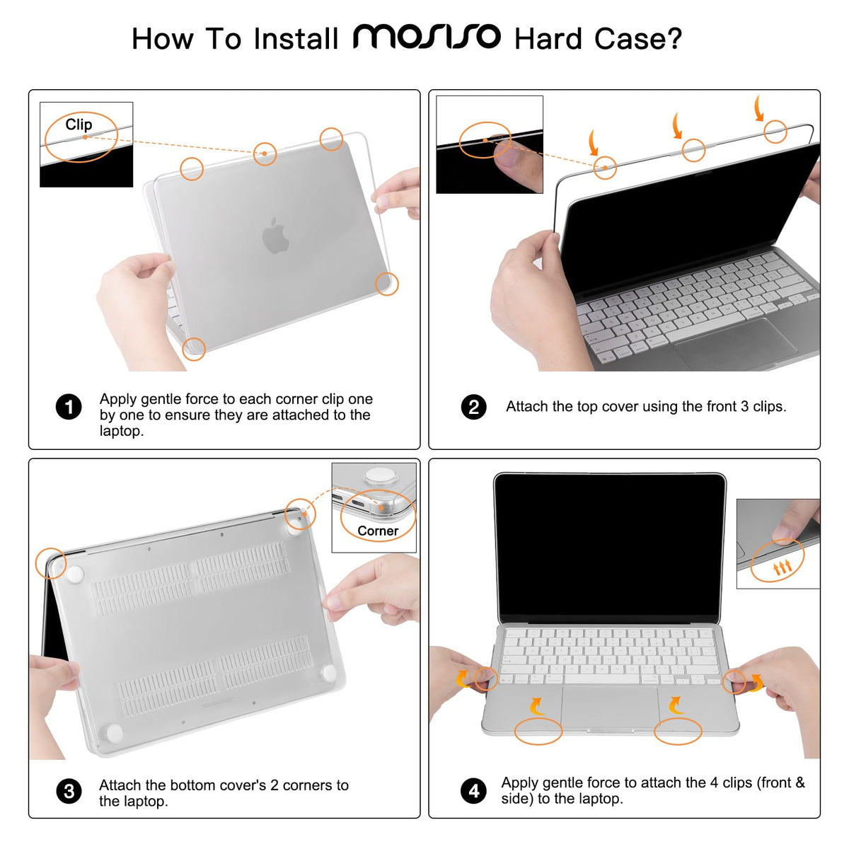 MOSISO Compatible with MacBook Neo Case 13 inch 2026 A3404 A18 Pro Chip | 4 in 1 Kit Precision Fit Crack & Scratch Resistant Protective Hard Shell Case Cover, Crystal Clear