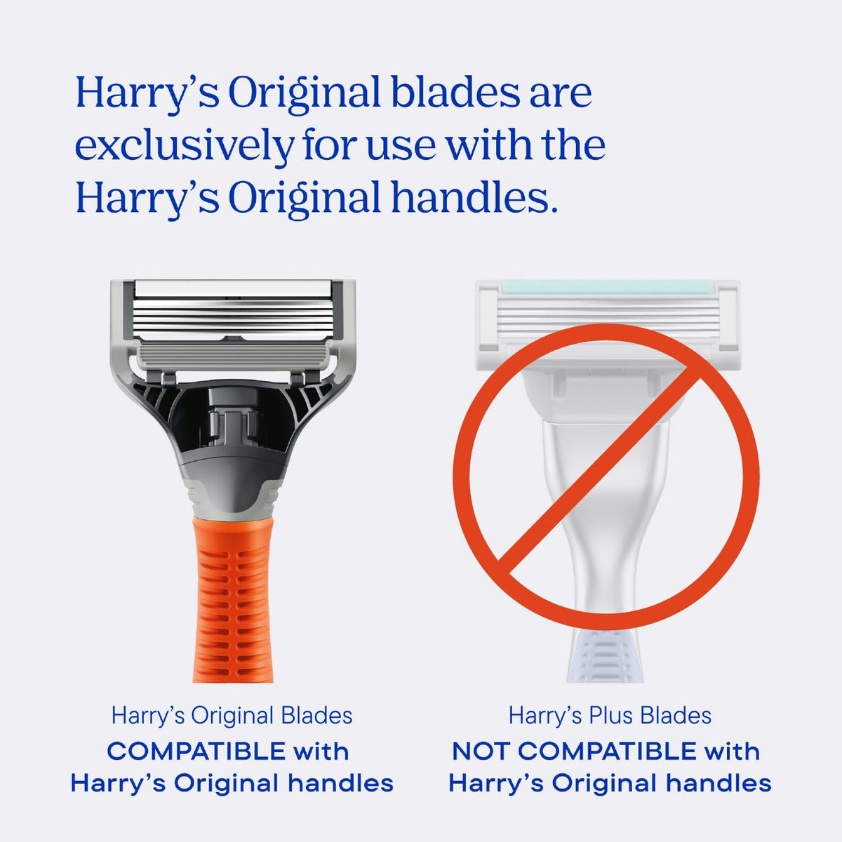 Harry's Original Razor Blades for Men - 10 Count | Premium Razor Blade Refill Cartridges - German Engineered