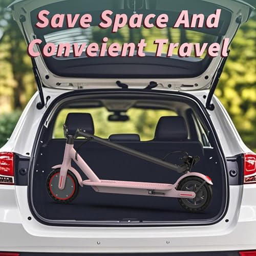 Electric Scooter - 350W/500W Motor, 8.5"/10''Solid Tires, Up to 19/22MPH& 16/21/23Miles Long-Range Portable Commuting Scooter for Adults with Double Braking System
