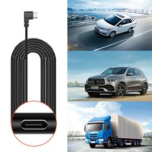 REDTIGER F7N Dash Cam Hardwire Kit USB C Port, Dashboard Camera Car Charger Cable Kit 12V- 24V to 5V w/Fuse Kit, Low Voltage Protection for Dash Cam Double-4 Fuses