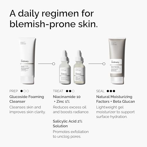 The Ordinary Salicylic Acid 2% Solution, Acne-Fighting Serum for Blemish-Prone Skin