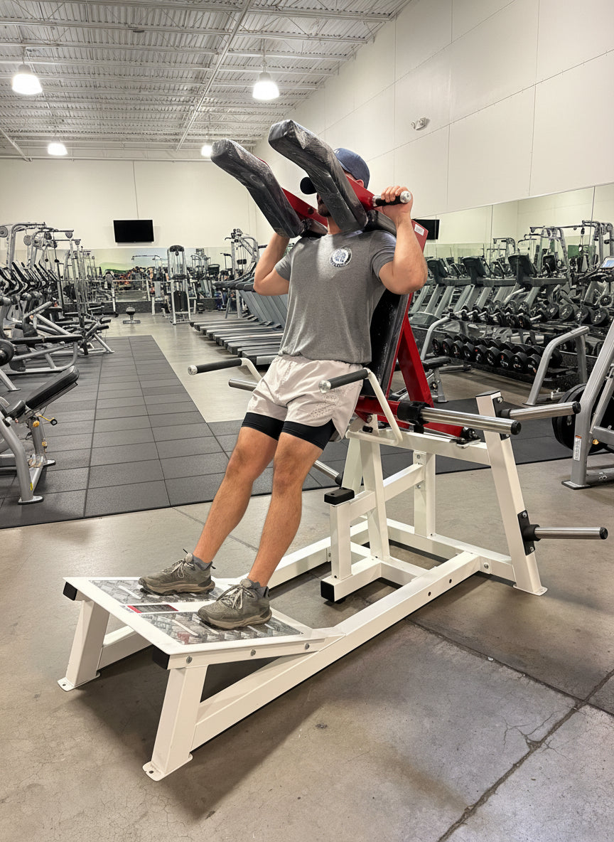 Plate Loaded Power Squat & Hack Squat (V-Squat) Machine (New)