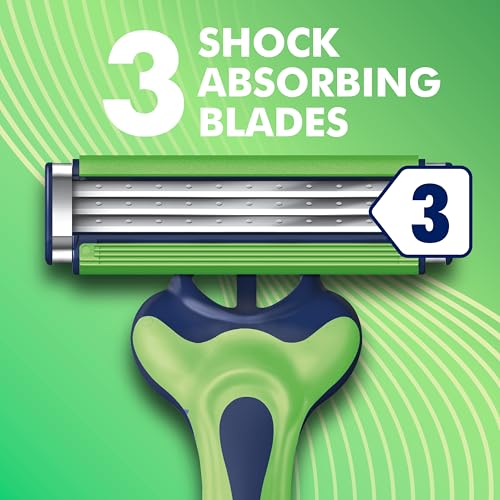 Gillette Sensor3 Sensitive Men's Disposable Razor, 4 Razors