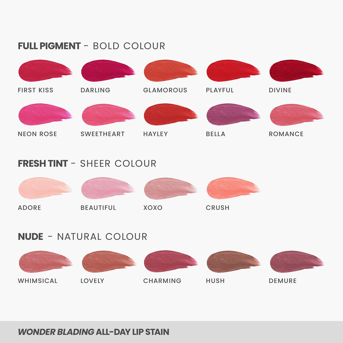 Wonderskin Lip Stain – Long Lasting, Waterproof, Lip Tint Peel Off Masque | Transfer-proof nude lip tint with comfortable all-day wear for natural-looking lips from day to night.