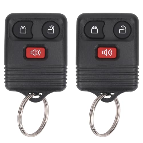 Vurkcy Keyless Entry Remote Key Fob Compatible with Ford F150 F250 F350 Escape Expedition Explorer Ranger, Lincoln, Mercury, Mazda and More, Replacement for CWTWB1U331 CWTWB1U345, 3 Button (Pack of 2)