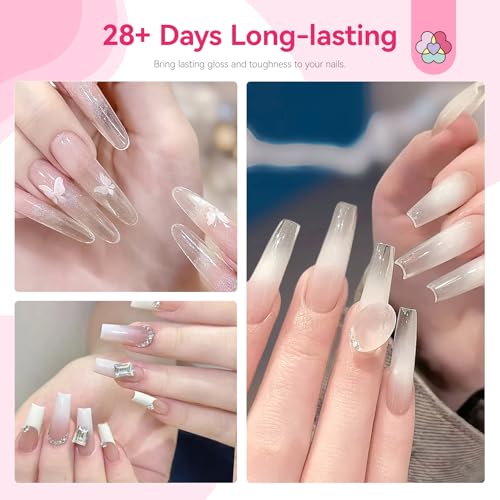 SAVILAND Dip Powder Liquid Set HEMA-free, 4Pcs 20 ml No Curing Needed | Ultimate Nail Dip System Essentials Liquid, Large Capacity, Dipping Base Activator Top Coat Brush Saver, DIY Home Manicure