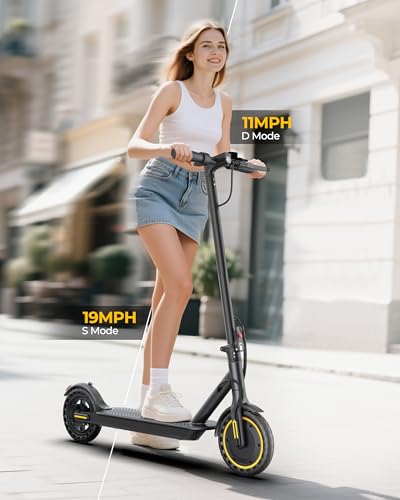 WERHY Electric Scooter, 350W/500W Powerful Motor & 8.5''/10'' Tire | Longe Range Up to 16/21/28Miles, Folding &Dual Braking
