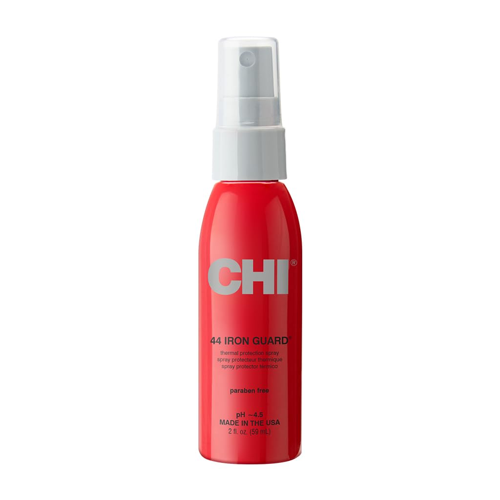 CHI 44 Iron Guard Thermal Protection Spray for Hair, 2 Oz | Heat Damage Shield with Ceramic Minerals, Lightweight Styling Spray, Frizz Control & Shine Enhancer