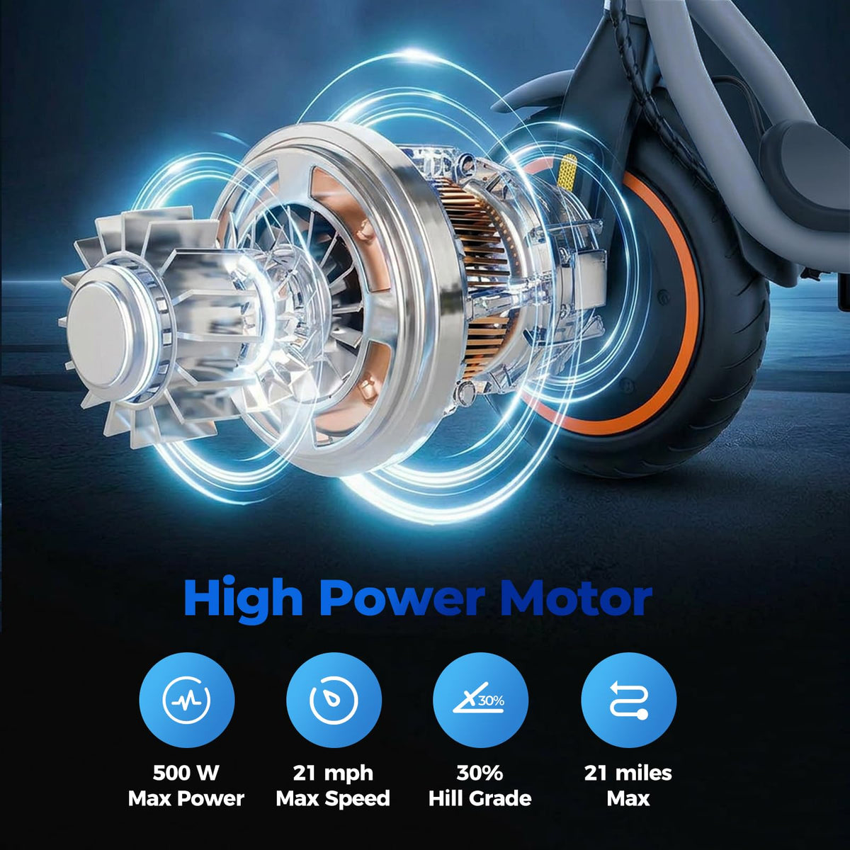 Electric Scooter Adults, 1000W/500W Motor, 28/21 Miles Max Range, 10''/8.5" Tires All Terrain, 25/20 MPH Top Speed, Lightweight Commuting E Scooter, Foldable for Adults Teens