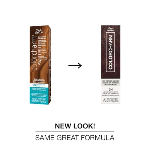 COLORCHARM Demi Permanent Hair Color - Gloss, Refresh & Tone - 2 Fl Oz | Shea Butter | Free of ammonia, gluten, parabens, and animal-derived ingredients.