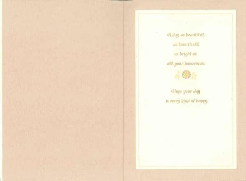 Hallmark Wedding Card (Mr. & Mrs.) | Die-cut Floral and Heart Pattern, Glittery Gold Backdrop, Envelope Included, High Quality Paper, Card Measures 5.8" X 8.3"