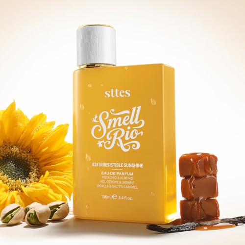 Sttes #02 Irresistible Sunshine Perfumes for Women, Pistachio, Vanilla, Caramel Eau de Parfum, 3.4 fl oz, Sweet Gourmand Fall Fragrance
