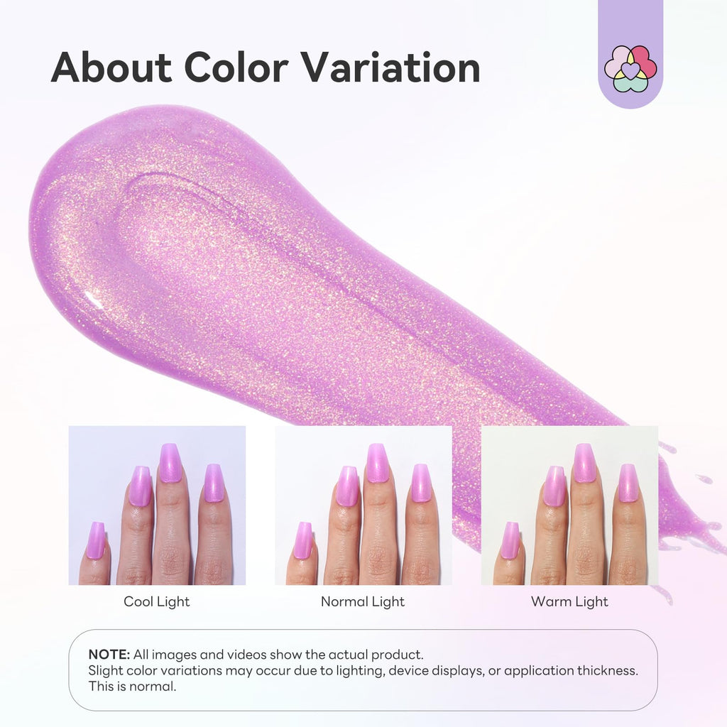 SAVILAND One-Step Gel Nail Polish Pens Set, 6 Colors Pearl Pink Blue | 3 in 1 Gel Polish Set Beginner, Base & Color Gel & Top in One Pen, Aurora Effect, Travel 4ml, U V Lamp Needed, Women Gift