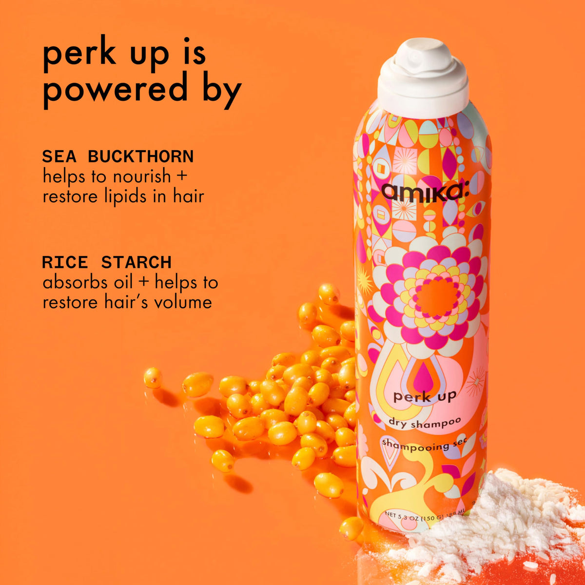 Amika perk up talc-free dry shampoo